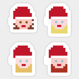 Mean girls' X-MAS. - Pixel art. Sticker